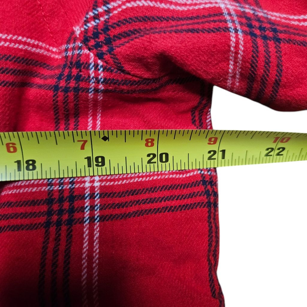 Lucky Brand Small Red Plaid Faux Fur Lined Button Down Jacket - Picture 4 of 6